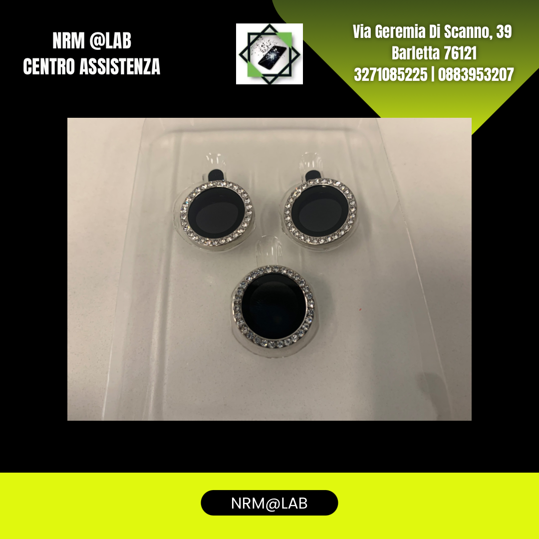 Lenti di Protezione Fotocamera Diamantate per Iphone