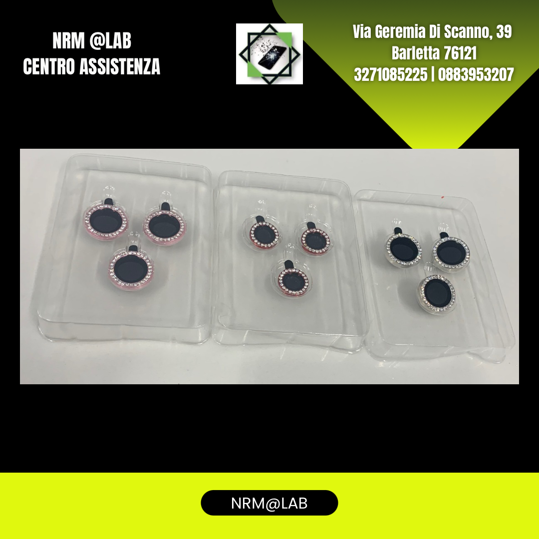 Lenti di Protezione Fotocamera Diamantate per Iphone